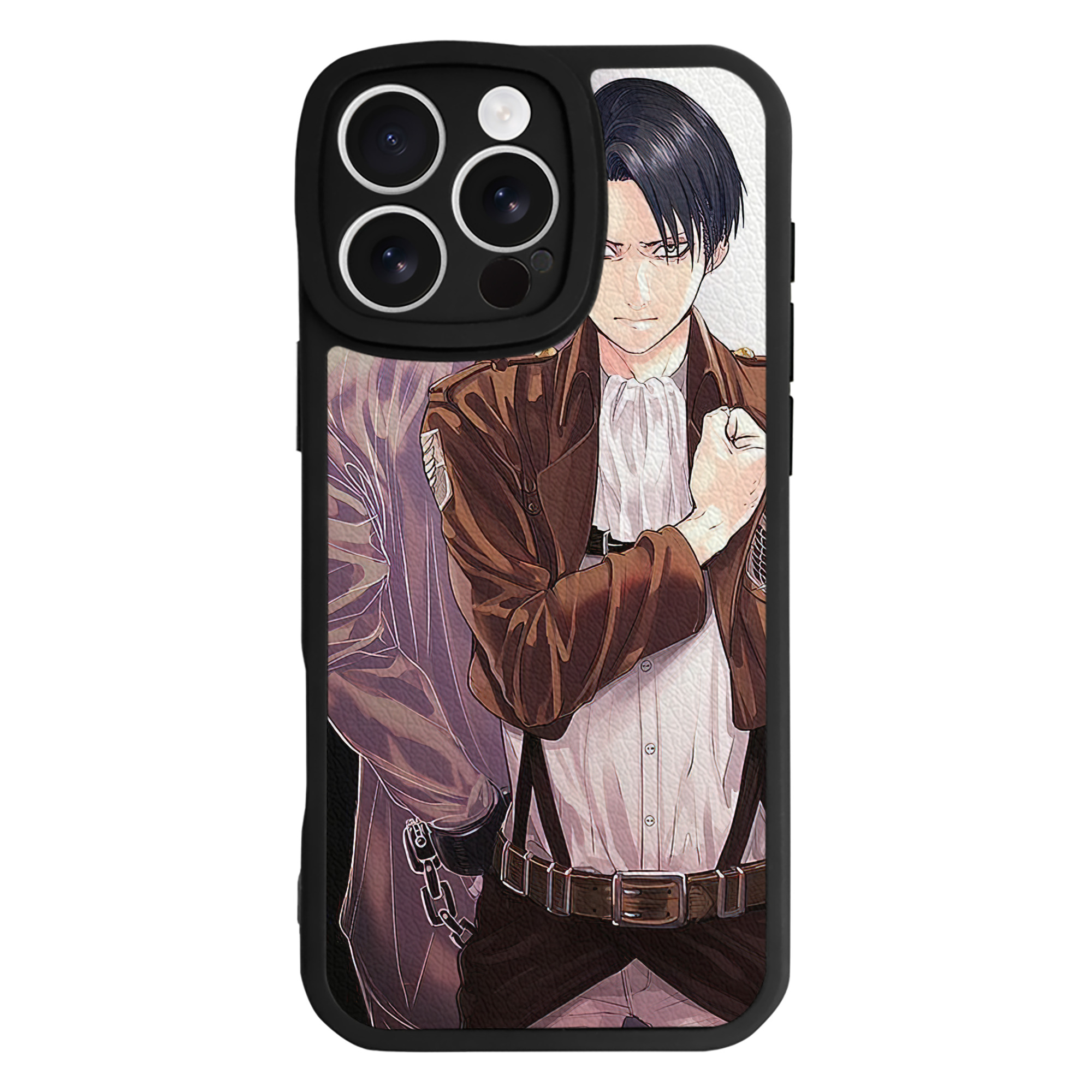（画像用） 進撃の巨人 Attack on Titan 【iPhone 16シリーズ対応】シリコンスマホケース（レザー調） 材質：シリコン